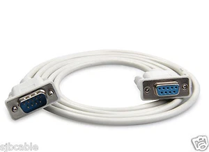 5FT 1.5M 9 Pin Extension Cable Serial Direct Male to Female RS232 DB9 M-F NEW Us - Picture 1 of 6