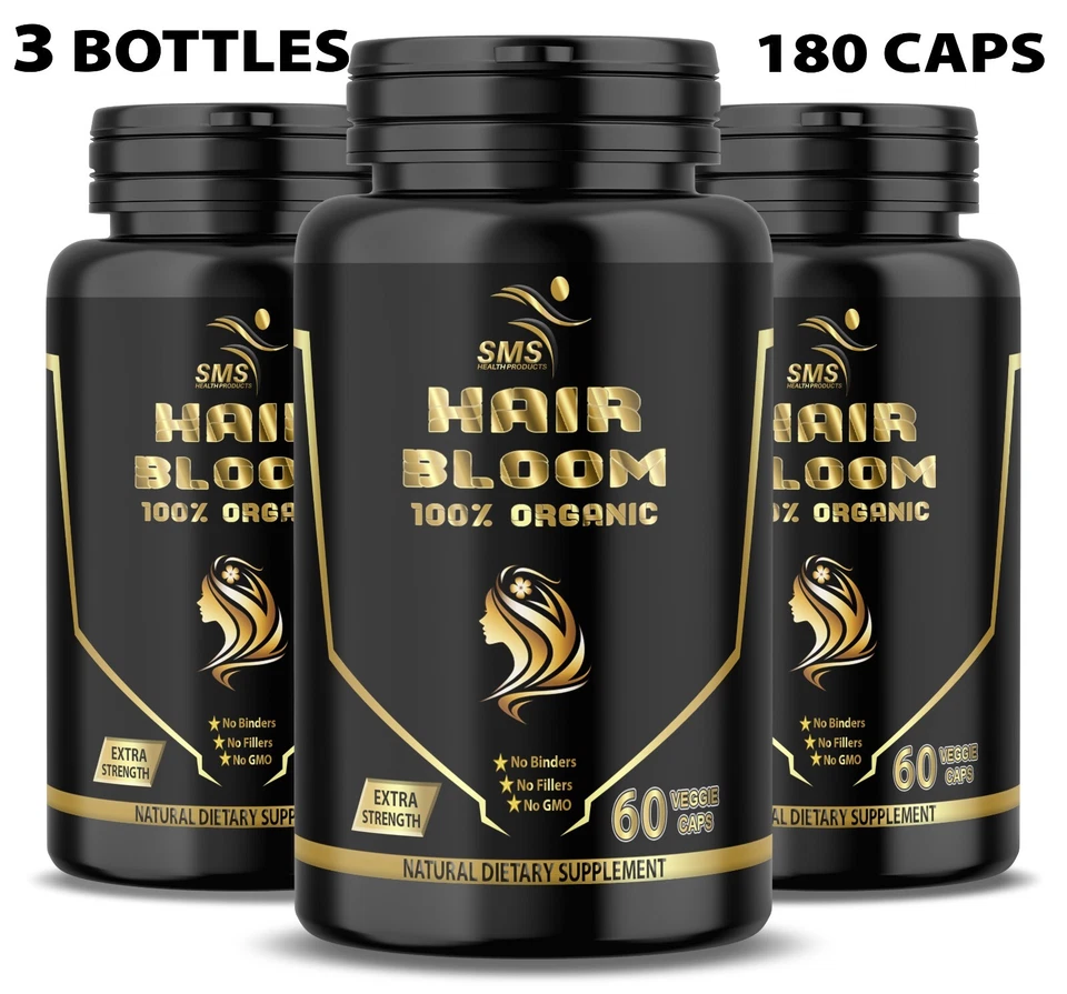 Hair Grow By SMS | Supplement Natural Support for Hair Growth 60 Veggie Capsules