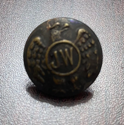 John Wanamaker "JW" Department Store Philadelphia Antique Uniform Button Cover