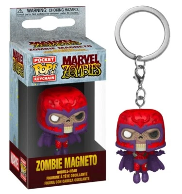 X-Men Magneto Zombie Magneto Marvel Funko Pocket Pop! Keychain  Foto 1 de 4
