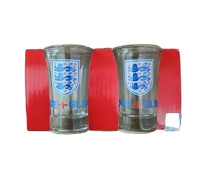 Official England 2 Pack Shot Glasses - Picture 1 of 3