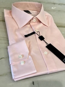 NEW $190 IKE BEHAR MENS SHIRT Sz 15.5 34 35 Slim Fit Pastel Light Pink Cotton - Picture 1 of 4