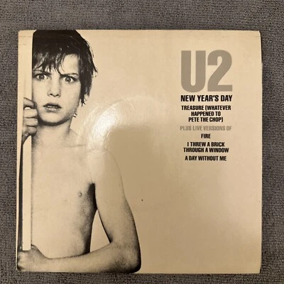U2 New Year's Day 1983 UK 4-track 7" vinyl single EP Long Version extended - Image 1 of 4