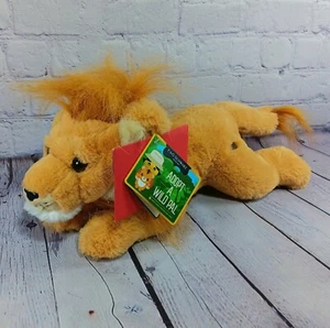 FAO Schwartz Adopt A Wild Pal Lion Stuffed Animal Plush Toy 15" (No Papers) - Picture 1 of 16