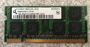HYS64T128021HDL-3S-B ORIGINAL QUIMONDA LAPTOP SPEICHER 1GB PC2-5300S - Bild 1 von 2