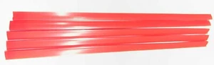 MENGE 10 (zehn) A5 SCHIEBEORDNER 3 MM KAPAZITÄT ROT -- LÄNGE 210 MM - QUADRATISCH - Bild 1 von 1