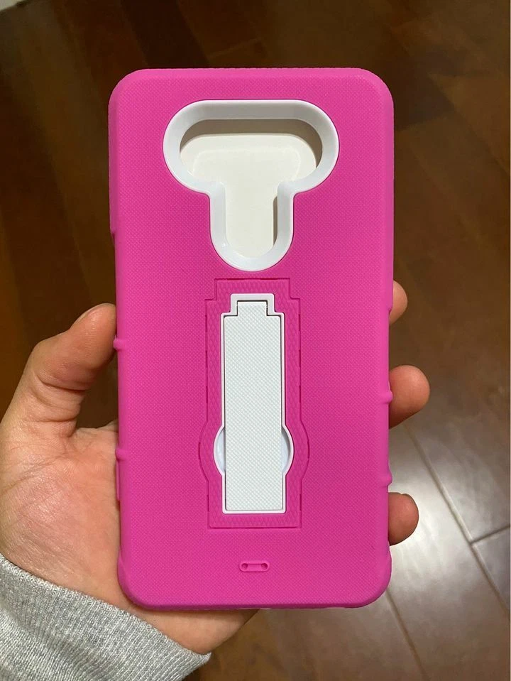 LG V20 - Funda protectora rosa de alta resistencia con soporte Foto 1 de 3