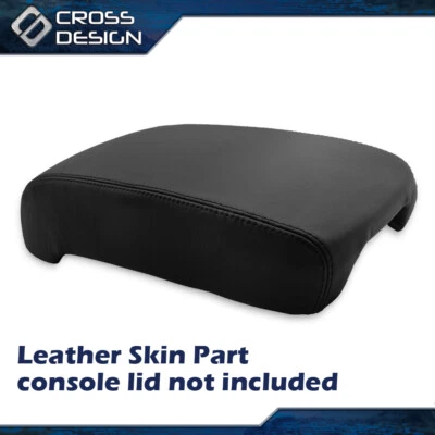 Fit For 01-06 Lexus LS430 Real Leather Center Console Lid Armrest Cover Black Foto 1 de 4