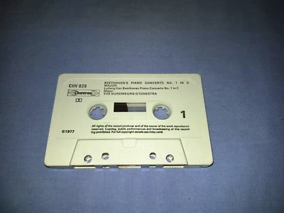 BEETHOVEN'S PIANO CONCERTO NO.1 CLASSICAL CASSETTE TAPE ALBUM (NO INLAY #84) - Image 1 of 2