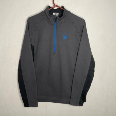 NWOT Spyder Outbound Sweater Mens Large Gray 1/2 Zip Long Sleeve Jacket Fleece - Image 1 of 4