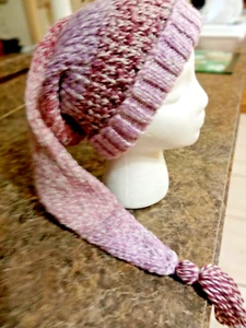 ***SALE*** Adult Stocking Hat with Tassel multicolored (Knitting for Charity) - Picture 1 of 3