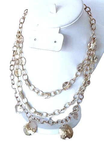 VETEMENTS Collana donna multistavello Chico's martello tono argento catena prolunga metallo