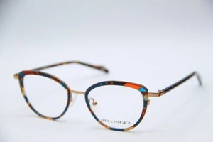 NEW BELLINGER SPIN-1 C.251 BLUE ORANGE MULT AUTHENTIC DESIGNER EYEGLASSES 48-17 - Picture 1 of 5