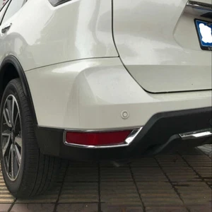 Lámpara antiniebla trasera cromada trasera para Nissan Rogue 2017 2018 ABS cromado 2019 borde - Imagen 1 de 2
