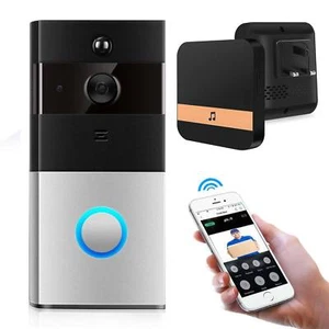 WIFI Door Bell with Camera 2 Phone Video Connection System Home Monitor Wireless - Picture 1 of 11