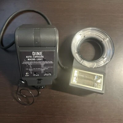 Dine Black Auto Exposure Macro Light Ring Light Point Flash For Film Camera -DPM - Image 1 of 4