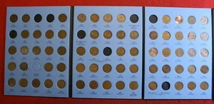1920-1988 Canadian Small Cent Folder 66 Coins Circulated CA8 - Picture 1 of 6