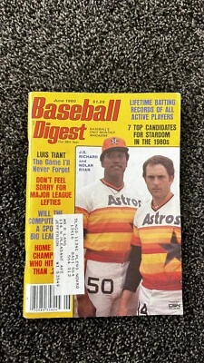 Resumen de béisbol junio de 1980 Nolan Ryan / J.R. Richard Houston Astros Foto 1 de 2