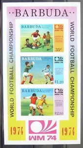 Barbuda S. Sheet - FIFA World Cup 1974_Imperforated - MNH. - Picture 1 of 1