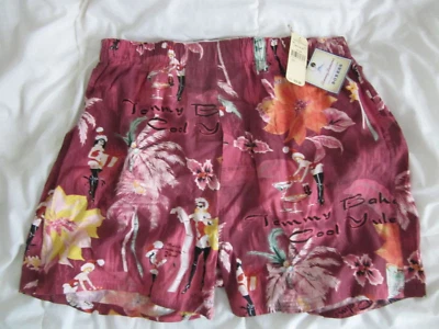 Tommy Bahama Hombre Grande Rojo Navidad Cool Yule Seda Algodón Boxers Nuevo Foto 1 de 4