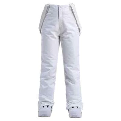 Pantalones impermeables para nieve para hombres mujeres Pantalones con correa de snowboard Traje de esquí a prueba de viento Foto 1 de 4