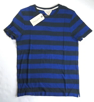 RAG & BONE Para hombres Azul Real Multi Militar Rayas Algodón Slubbed Camisetas Nuevas con Etiquetas  Foto 1 de 4