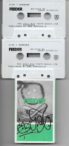 FEEDER "Borders" cassette SINGLE - HAND Signed by Grant Nicholas & Taka Hirose
