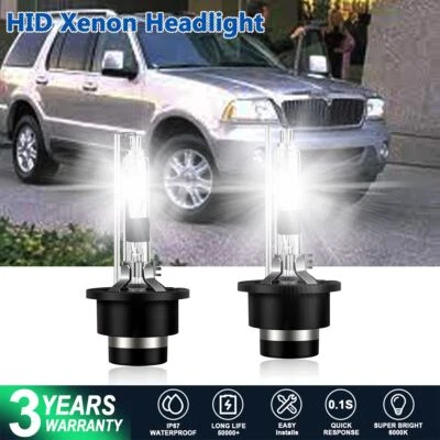 For Lincoln Aviator LS 2003-2005 HID Headlight Bulbs Conversion Kit 6000K White - Image 1 of 4