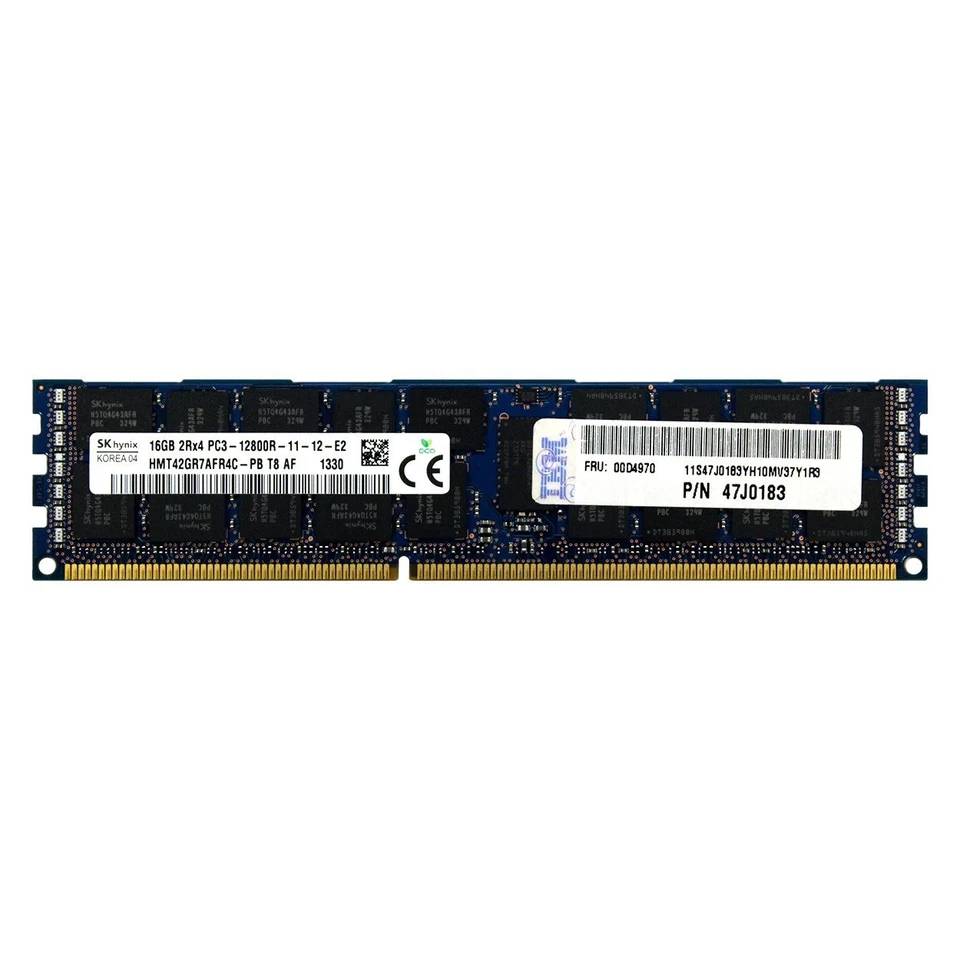 IBM-Lenovo 16GB DDR3 PC3-12800R RDIMM Server Memory RAM - Image 1 of 1