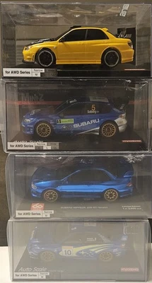 4X Mini-Z AUTOSCALE Subaru RARE Bodies 1/28 Scale Racing Body Kyosho Reflex GL - Image 1 of 4