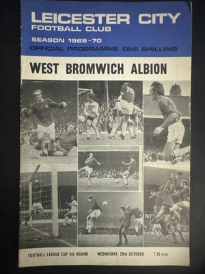 Leicester City v West Bromwich Albion 29/10/1969 ( Football League Cup 5th Rd ) - Image 1 of 2
