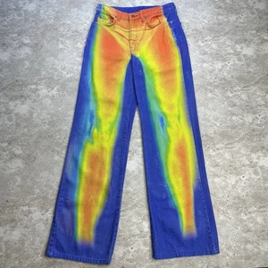 Jaded London x Sydney Heatmap Touch Me Tie Dye Rainbow Jeans W26 Straight - Picture 1 of 10