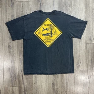 T-shirt grafica motoslitta Ride Hard uomo taglia large nera Northwoods Trading 03 - Foto 1 di 12