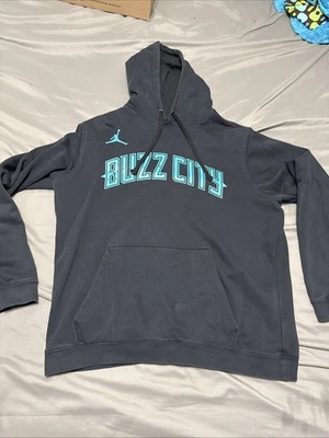 NBA Charlotte Hornets Baloncesto Nike Jordan Pullover con Capucha con Bolsillos Talla XL Foto 1 de 4