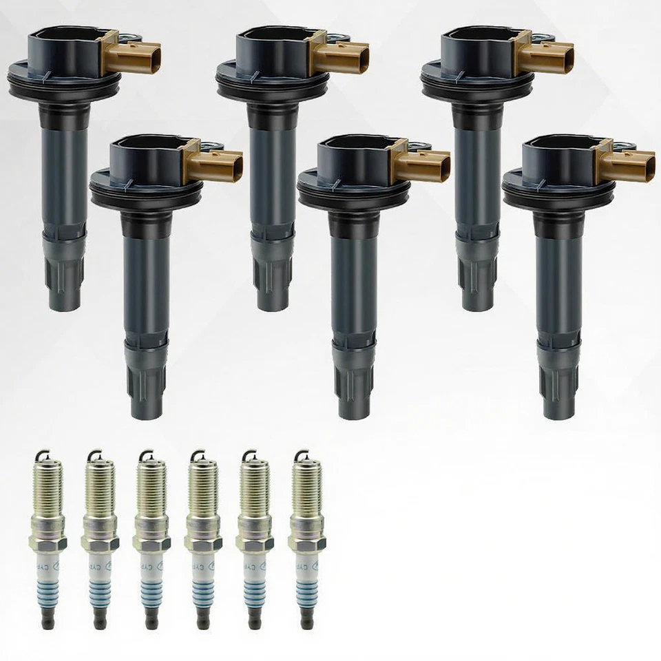 Brand 6X OEM Ignition Coil & 6X Iridium Spark Plug For Ford F-150 Ecoboost UF646 - Image 1 of 4