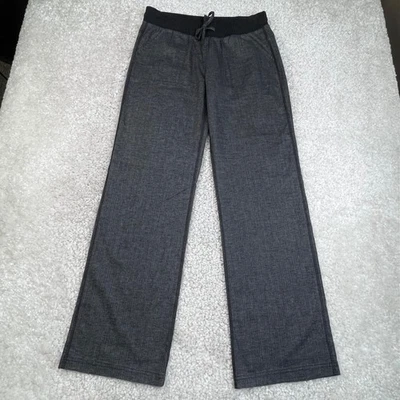 Prana Mantra Hemp Blend Straight Leg Pants Coal Gray Womens Small - Image 1 of 4