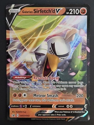 Galarian Sirfetch'd V SWSH043 SWSH: Sword & Shield Promo Cards Holo - Image 1 of 3