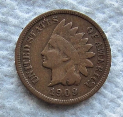 1909-S Indian Head Cent Rare Key Date S Mint Chocolate Brown Fine / VF - Image 1 of 4