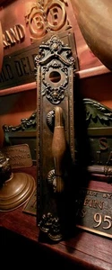 Gilded Age Old Mellow Patina Bronze Sargent & Co Antique Estate Pull Plate C1898 - Picture 1 of 24