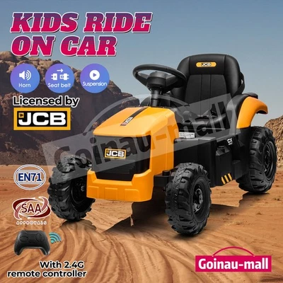 Kids Electric Ride On Tractor Childrens Parental Remote Control JCB Licensed - image 1 of 4