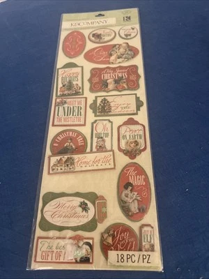 Pegatinas de aglomerado K & Company - Mensajes de Navidad descontinuados de colección Foto 1 de 4
