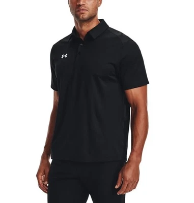 Camisa Polo Under Armour Negra UA Team Tech Calce Suelto Nueva con Etiquetas Para Hombre Talla 3XL Foto 1 de 4