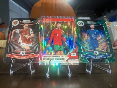 Fußball Karten 3 Stück. Christiano Ronaldo-Timo Werner-Gabriel Martinelli (RC) - Bild 1 von 4