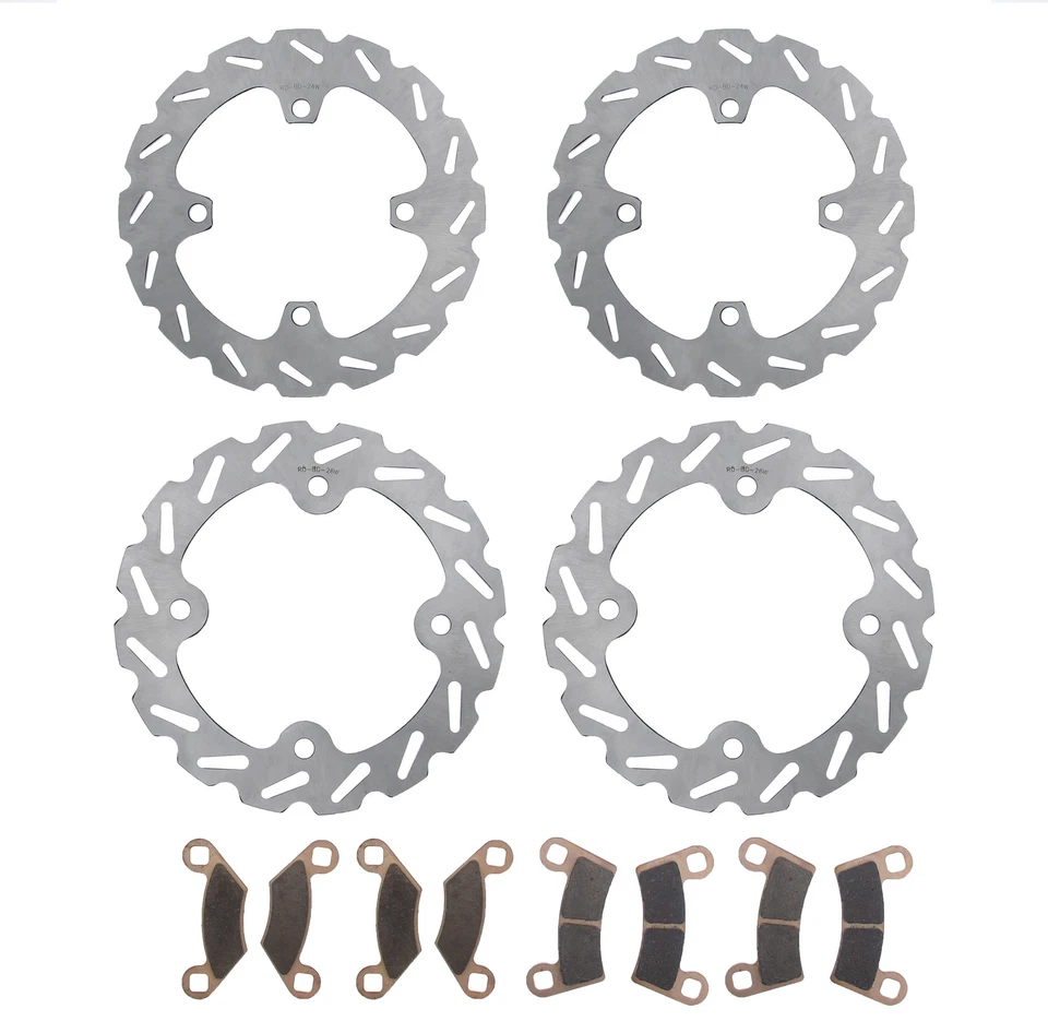 Rotores de freno y pastillas de freno para Polaris RZR 800 2008-2014 RipTide delantero y trasero Foto 1 de 4