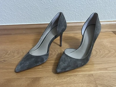 Zapatos de salón ANN TAYLOR Felipa Dorsay talla 8,5 M marrón tacón de aguja gamuza clásica para mujer Foto 1 de 4