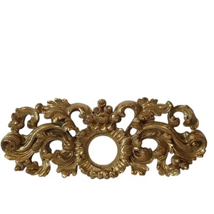 Vtg MCM Decorative French Rococo Empire Gold Gilt Wall Door Window Molding 15"L - Picture 1 of 10