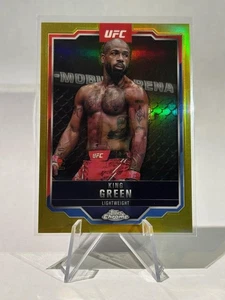 2025 Topps Chrome UFC King Green True Gold Refractor /50 - Picture 1 of 2