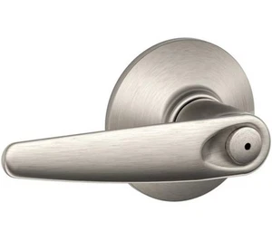 Schlage F40JAZ619 Jazz Privacy Door Lever – Satin Nickel Finish – NEW - Picture 1 of 2