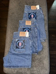 Vintage Levis Womens Shorts Blue Jean Size 20W Y2K Jorts Cowgirl NWT Lot Of 3 - Picture 1 of 12