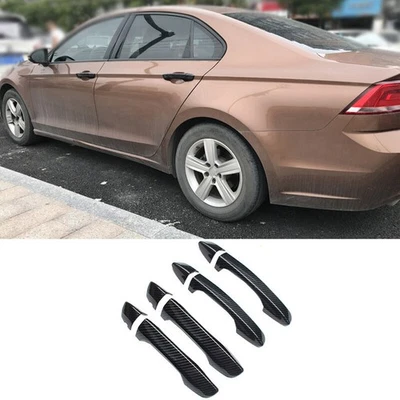 Отделка внешней дверной ручки из углеродного волокна для Volkswagen Tiguan 2017-2021 годов выпуска - Изображение 1 из 4